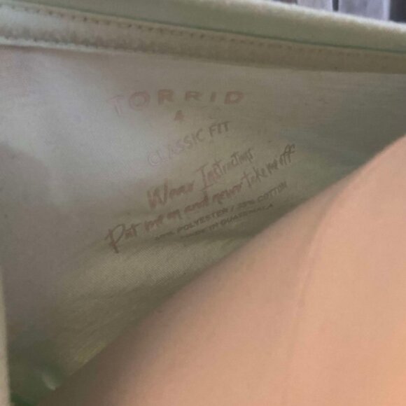 Torrid size 4 Mint Girlfriend Tee - Signature Jersey Dogs Happy - Picture 3 of 5